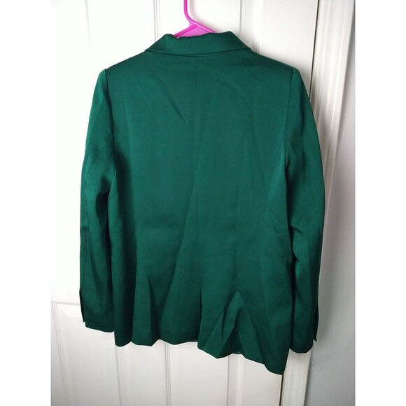 Lucy Paris Woman S Kelly Green Career Blazer Lined Long Sleeve Professional Care - Picture 10 of 10